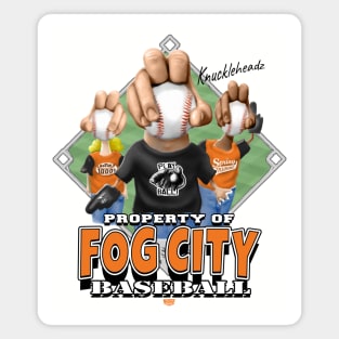 Knucklehead for Fog City Baseball Magnet